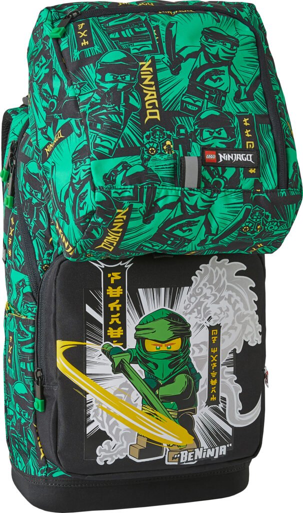 Lego - Ninjago Skoletaske Med Gymnastiktaske - Grøn - Optimo Starter