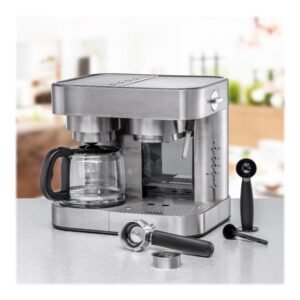 Rommelsbacher Eks 3010 - Kaffemaskine Med Dryp Kaffemaskine Og Cappuccinatore - 19 Bar - 10 Kopper - Rustfrit Stål