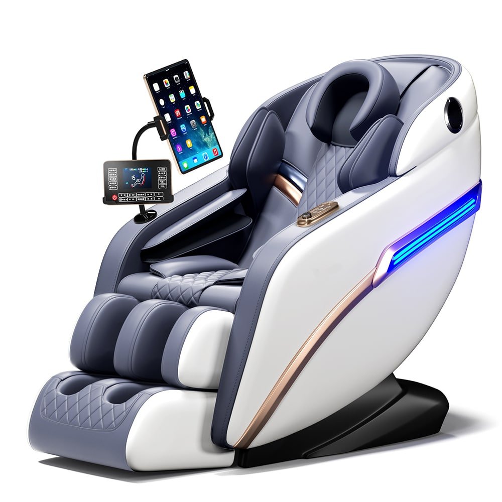 Massagestol 4D Pro+ Sort med Varmeterapi og Stemmekontrol