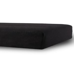 Lagen til barnevogn - 36x98 cm - Sort jerseylagen - IN Style - Faconlagen til barnevognsmadras