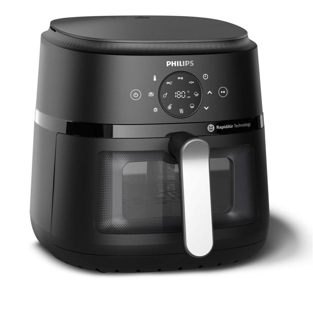Philips airfryer HD9270/90 - Sort/Sølv, 6,2 l, 1.700 W