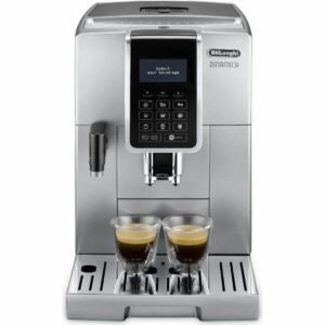 DeLonghi Dinamica ECAM 350.75.S superautomatisk kaffemaskine, sølv - 300 g bønnebeholder, 1,8 l