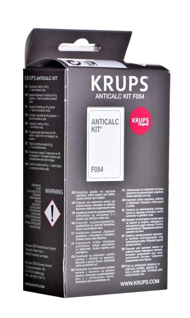 Afkalker til kaffemaskine Krups Anticalc Kit F054 pulver, 2 poser