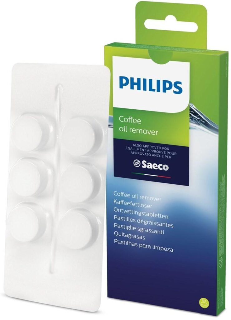 Afløsnings- og rensetabletter til kaffemaskine Philips Coffee oil remover, 6 stk.