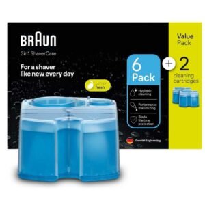 Braun Clean & Renew CCR6+2 rensepatroner til barbermaskine 8 stk. (til SmartCare-stationer)