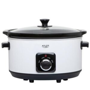 Slow cooker Adler AD 6413W 5,8 l, hvid