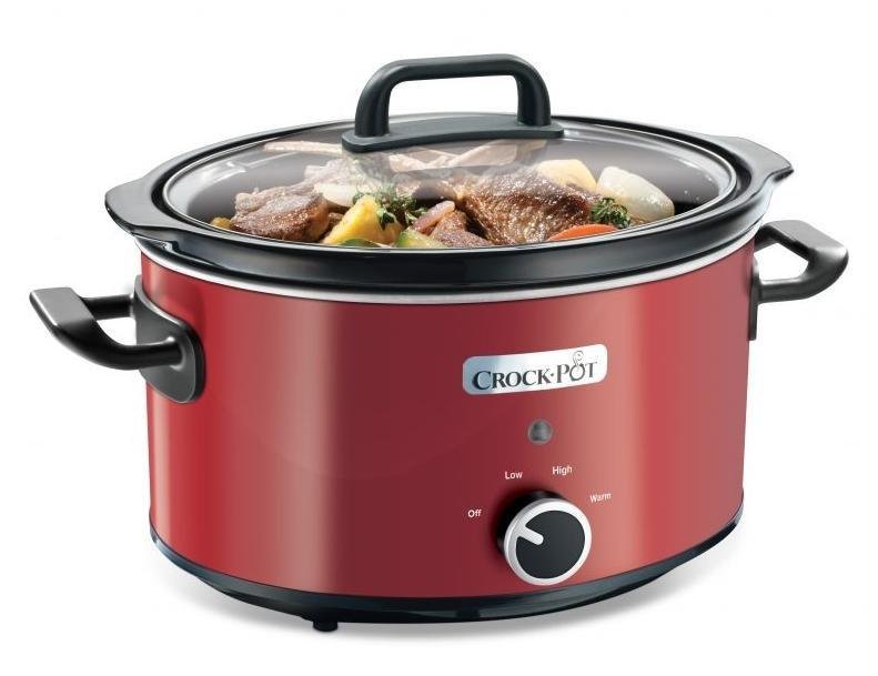 Slow cooker Crock-Pot SCV400RD 3,5 l, rød/sort
