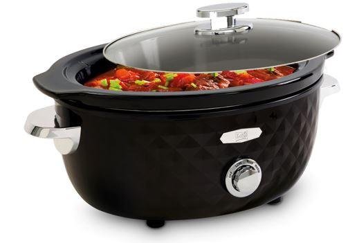 Slow cooker FRITEL Family 5,5 liter sort/krom